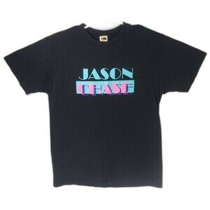Retro 1980s/ Miami Vice Style Jason Chase Spell Out T-Shirt Men's Size Large